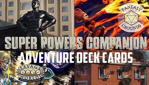 Fantasy Grounds - Supers Powers SWADE Adventure Deck Cards