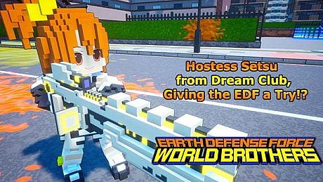 EARTH DEFENSE FORCE: WORLD BROTHERS - Hostess Setsu from Dream Club, Giving the EDF a Try!? DLC