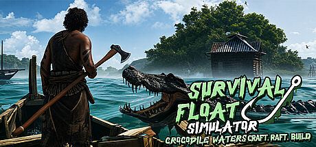 Survival Float Simulator - Crocodile Waters Craft, Raft, Build Game