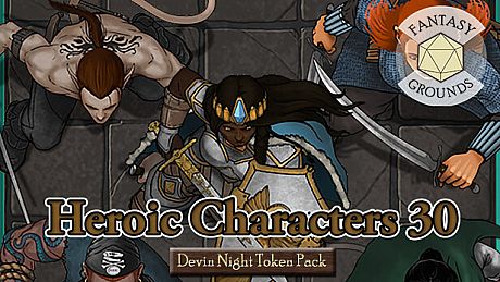 Fantasy Grounds - Devin Night Token Pack 155: Heroic Characters 30 DLC