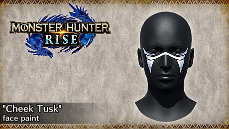 MONSTER HUNTER RISE - "Cheek Tusk" face paint DLC