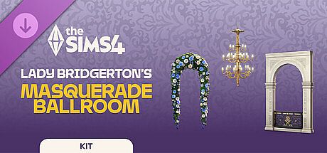The Sims 4 Lady Bridgerton's Masquerade Ballroom Kit DLC