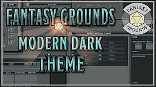 Fantasy Grounds - FG Theme - Modern Dark Theme DLC