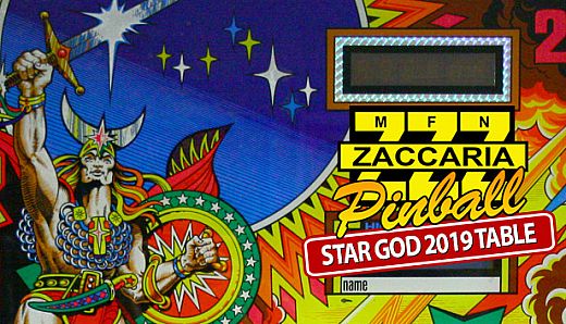 Zaccaria Pinball - Star God 2019 Table