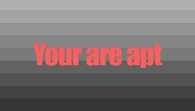 You are apt