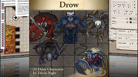 Fantasy Grounds - Drow (Token Pack) DLC