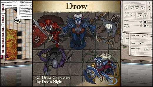 Fantasy Grounds - Drow (Token Pack)