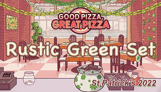 Good Pizza, Great Pizza - Rustic Green Set - St.Patrick's 2022
