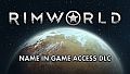 RimWorld Name in Game Pack