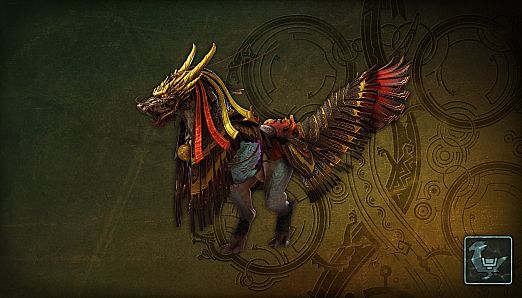 Monster Hunter Wilds - Seikret Decoration: Majestic Dragon's Caparison