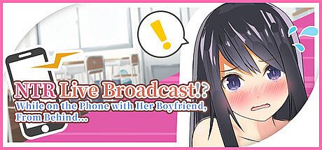 NTR Live Broadcast!? While on Phone with Her Boyfriend, From Behind...