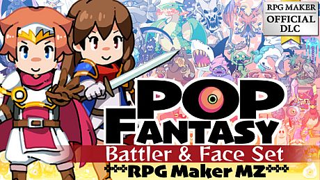 RPG Maker MZ - Pop Fantasy Battler and Face Set DLC