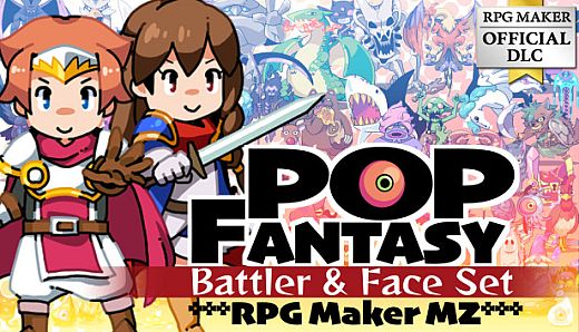 RPG Maker MZ - Pop Fantasy Battler and Face Set