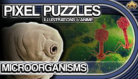 Pixel Puzzles Illustrations & Anime - Jigsaw Pack: Microorganisms
