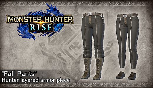 Monster Hunter Rise - "Fall Pants" Hunter layered Armor Piece