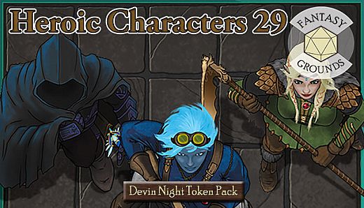 Fantasy Grounds - Devin Night Token Pack 154: Heroic Characters 29