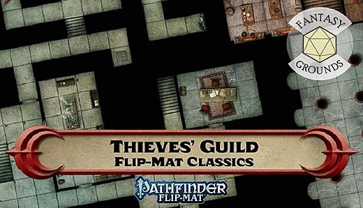 Fantasy Grounds - Pathfinder RPG - Pathfinder Flip-Mat - Classic Thieves' Guild