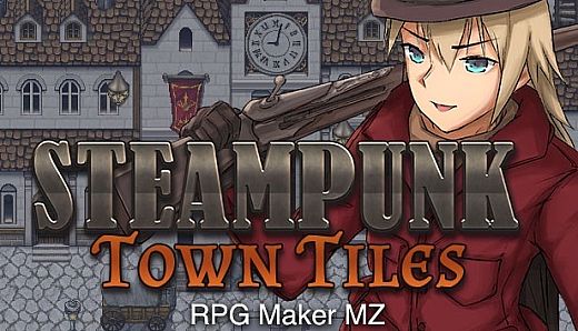 RPG Maker MZ - Steampunk Town Tiles