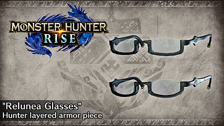 Monster Hunter Rise - "Relunea Glasses" Hunter layered armor piece DLC
