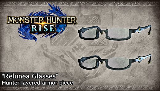 Monster Hunter Rise - "Relunea Glasses" Hunter layered armor piece