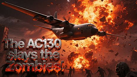 The AC130 slays the zombies. Game