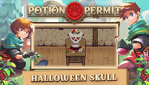 Potion Permit - Halloween Skull