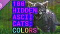 100 Hidden ASCII Cats: Colors