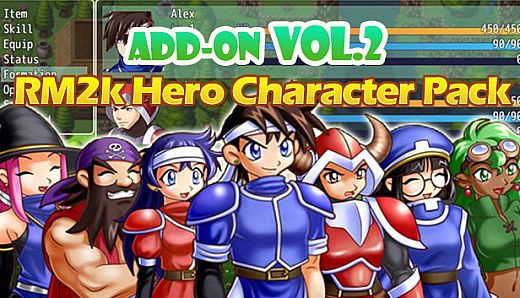 RPG Maker MV - Add-on Vol.2: RM2K Hero Character Pack