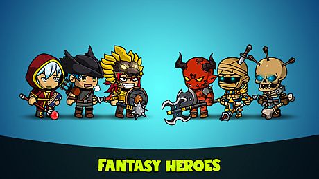 Fantasy Heroes: Character Editor & Sprite Sheet Maker Game