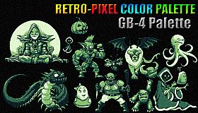 RETRO-PIXEL COLOR PALETTE - GB-4 Palette