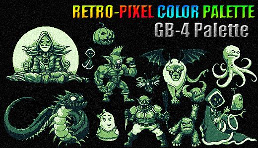 RETRO-PIXEL COLOR PALETTE - GB-4 Palette