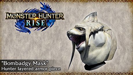 MONSTER HUNTER RISE - "Bombadgy Mask" Hunter layered armor piece DLC