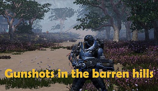 Gunshots in the barren hills