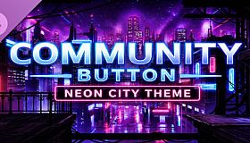 Community Button – Neon City Theme (Supporter Pack)