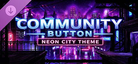 Community Button – Neon City Theme (Supporter Pack) DLC