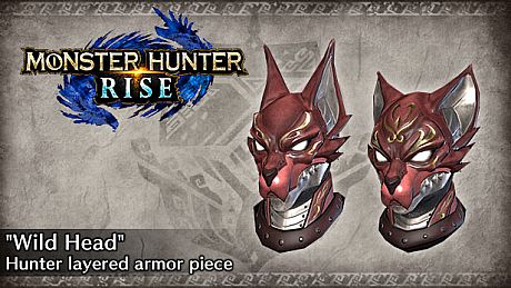 Monster Hunter Rise - "Wild Head" Hunter layered armor piece DLC