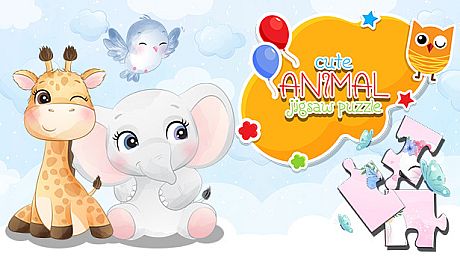 Cute animal jigsaw puzzle Game