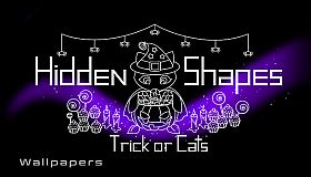 Hidden Shapes Trick or Cats - Wallpapers