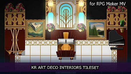 RPG Maker MV - KR Art Deco Interiors Tileset DLC