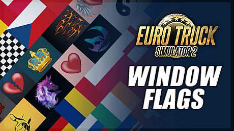 Euro Truck Simulator 2 - Window Flags DLC