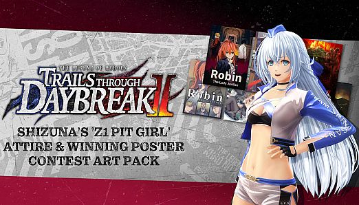 Shizuna's 'Z1 Pit Girl' Attire & Winning Poster Contest Art Pack