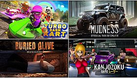 Turbo Dash Kart & Mudness Offroad & Buried Alive & Kanjozoku Game