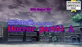 RPG Maker MZ - Minikle's Background CG Material Collection Abandoned School  Horror part01 A