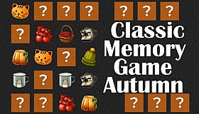 Classic Memory Game - Autumn