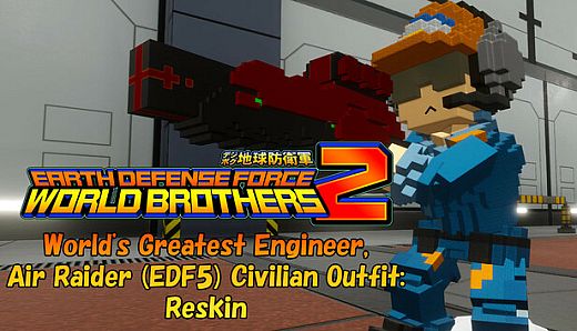 EARTH DEFENSE FORCE: WORLD BROTHERS 2 - World's Greatest Engineer, Air Raider (EDF5) Civilian Outfit: Reskin