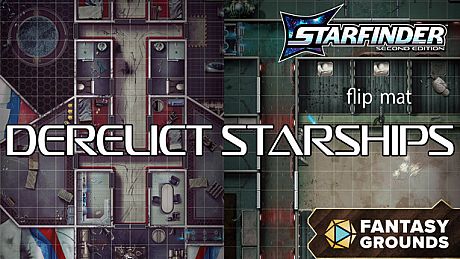 Fantasy Grounds - Starfinder 2 RPG - Flip-Mat: Derelict Starships DLC
