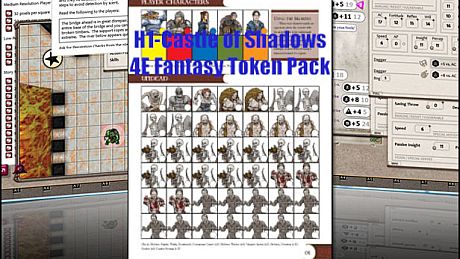 Fantasy Grounds - H1-Castle of Shadows 4E Fantasy (Token Pack) DLC