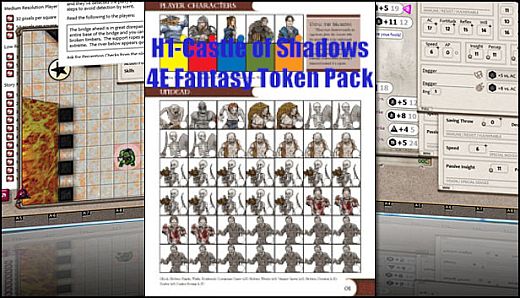 Fantasy Grounds - H1-Castle of Shadows 4E Fantasy (Token Pack)