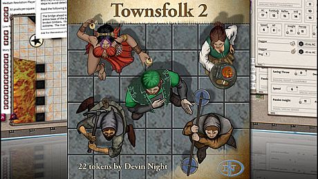 Fantasy Grounds - Townsfolk 2 (Token Pack) DLC