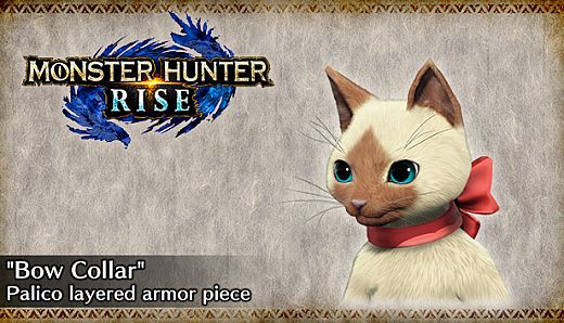 MONSTER HUNTER RISE - "Bow Collar" Palico layered armor piece